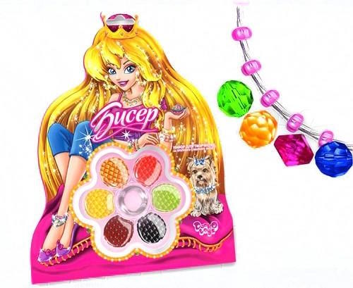 Набір для творчості «Бісер» малий, на планшетці 21х27 см, ТМ Данко Тойс