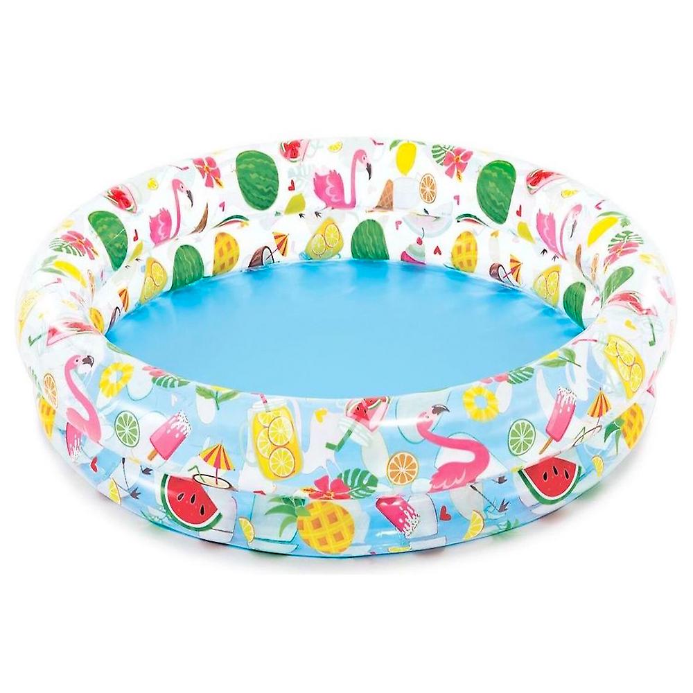 Басейн надувний «Зірки» 122х25 см на 3 кільця для дітей від 2 років, у коробці 26х5х27 см, ТМ Intex