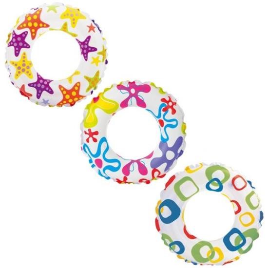 Коло надувне «Яскраве» 51 см з максимальним навантаженням до 55 кг, від 3 років, в асортименті, у коробці 25х3х16 см, ТМ Intex