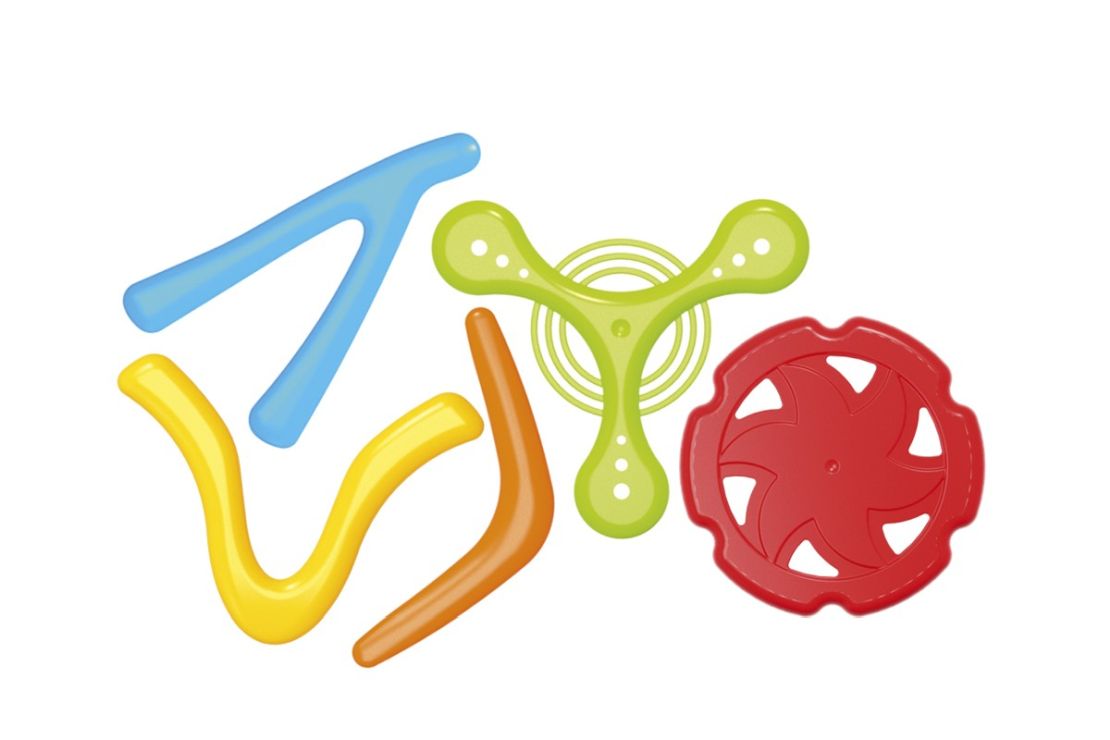 Набір літаючих фігур з 5 предметів, у пакеті 28х24х4 см, ТМ Технок