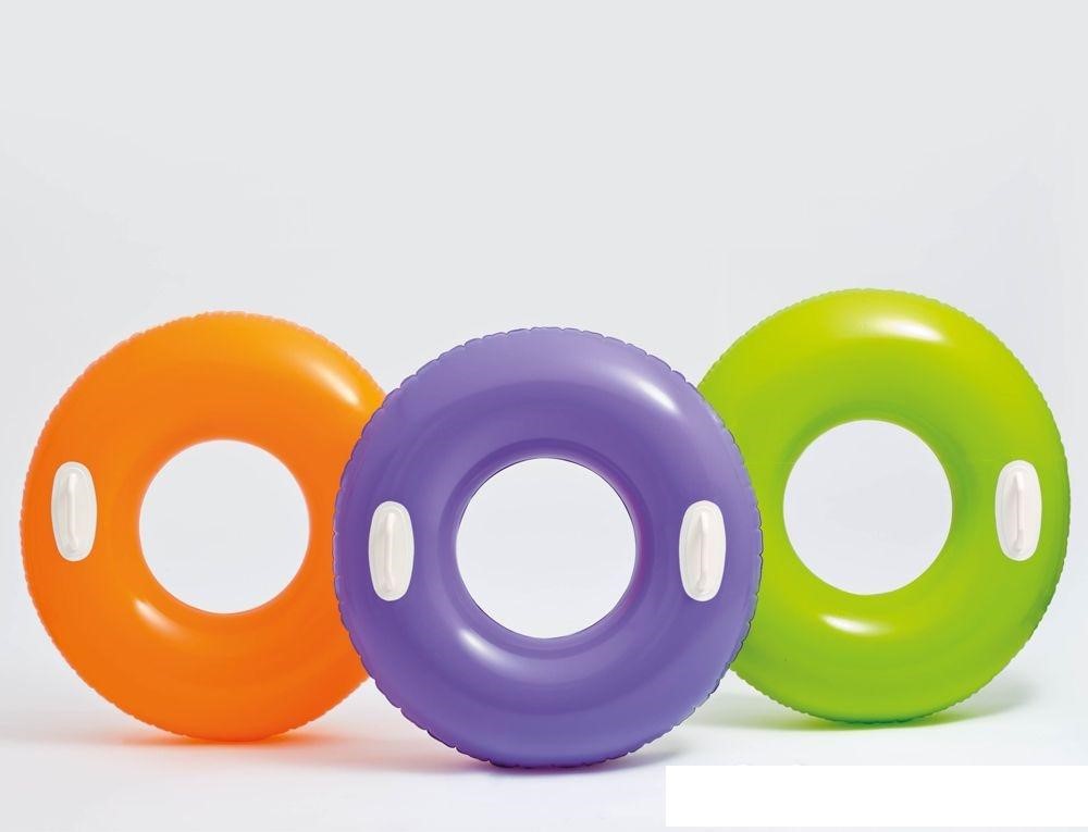 Коло надувне «Глянець» 76 см з 2 ручками та максимальним навантаженням до 80 кг, від 8 років, в асортименті, у коробці 23х4х15 см, ТМ Intex