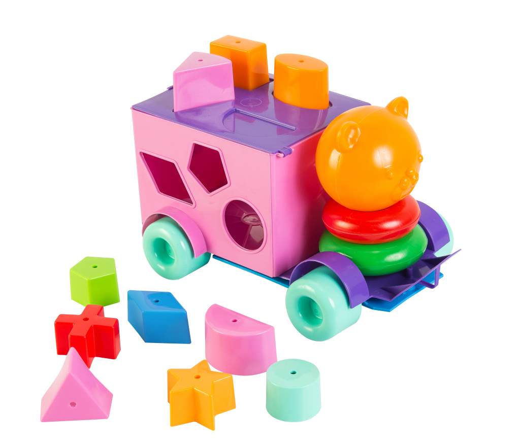 Сортер «Авто» розвиваючий з 21 різнокольоровими геометричними фігурами, ТМ Тигрес