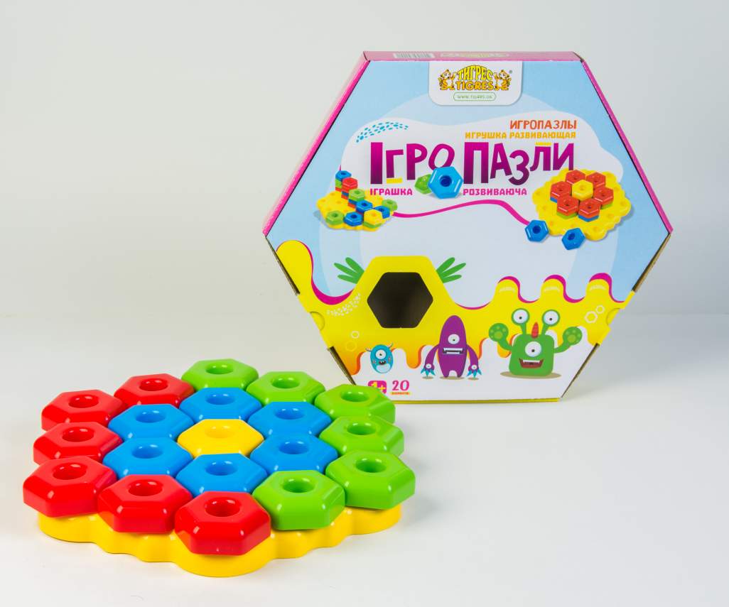 Мозаїка «Ігро-пазли» 20 елементів, ТМ Тигрес