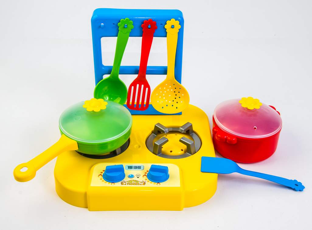 Набір посуду «Ромашка» з плитою з 7 елементів, ТМ Тигрес