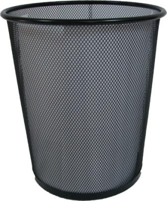 Кошик круглий металевий великий чорний 24х29,5х33,5 см, ТМ Leader