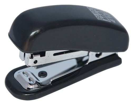 Степлер пластиковий міні до 10 аркушів під скобу № 10, чорний, ТМ Buromax