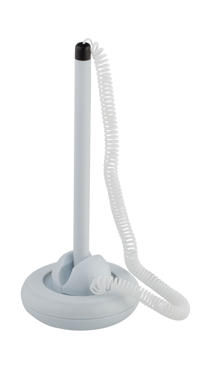 Ручка на підставці, кулькова, синя, ТМ Buromax