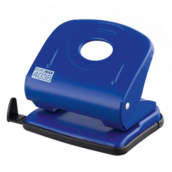 Діркопробивач до 30 аркушів, металевий, синій, ТМ JOBMAX