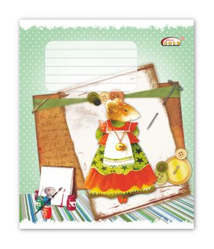 Зошит на 12 аркушів у лінію «Дитяче мистецтво», ТМ Gold Brisk