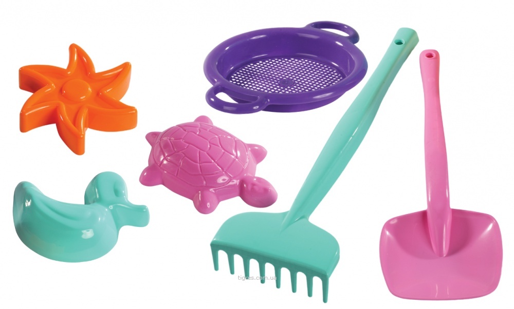 Набір для піску з 6 елементів 17х32х9 см, ТМ Тигрес