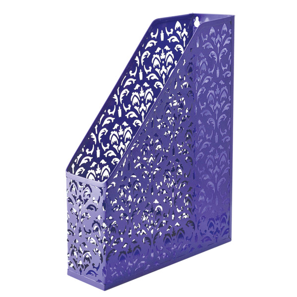 Лоток «Barocco» вертикальний 338х248х70 мм на 1 відділення металевий, фіолетовий, ТМ Buromax