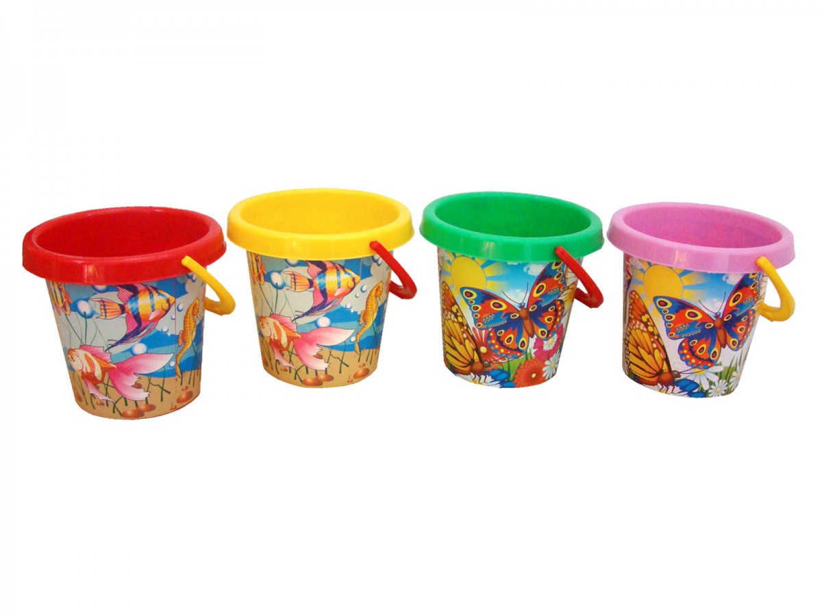 Відерце для піску в асортименті, 14х14,5х14,5 см, ТМ Технок