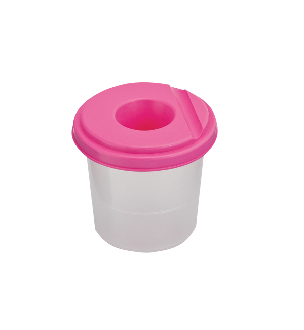 Склянка-непроливайка одинарна рожева, ТМ Zibi