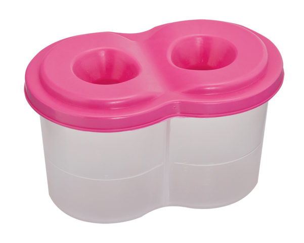 Склянка-непроливайка подвійна рожева, ТМ Zibi