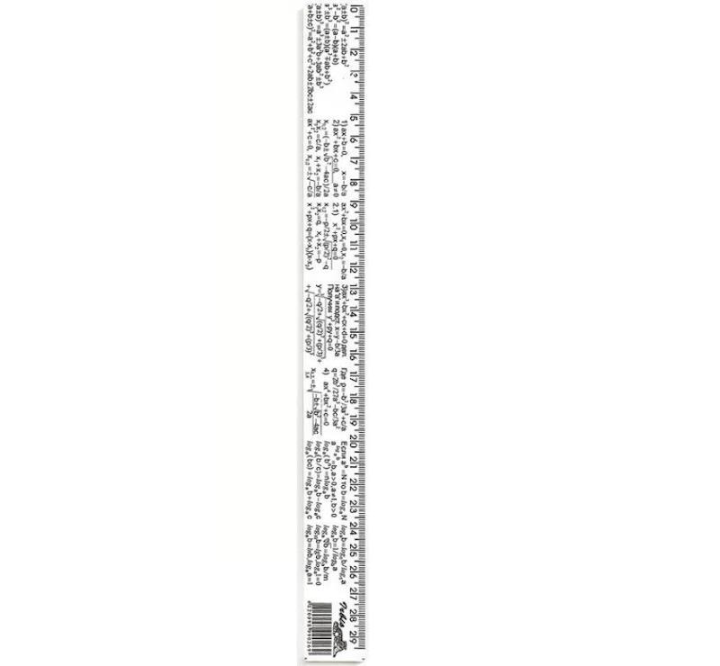 Лінійка «Алгебраїчні формули» 30 см друкована