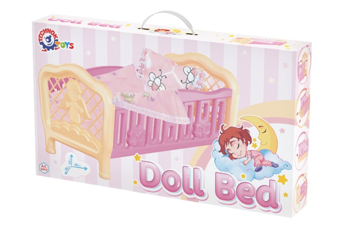 Ліжечко для ляльок, в асортименті, у коробці 52х31х8 см, ТМ Технок