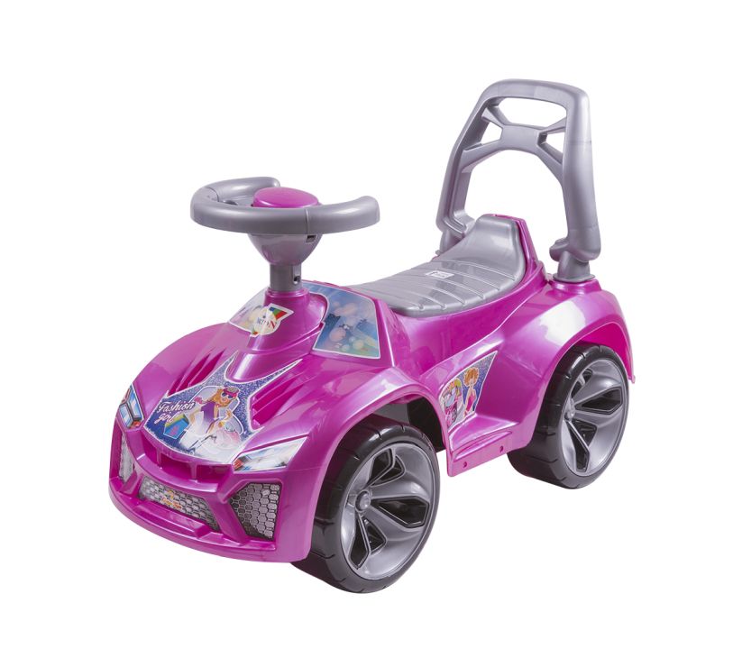 Машина для катання «Ламбо» 70х28х45 см рожева з максимальним навантаженням до 30 кг, ТМ Оріон