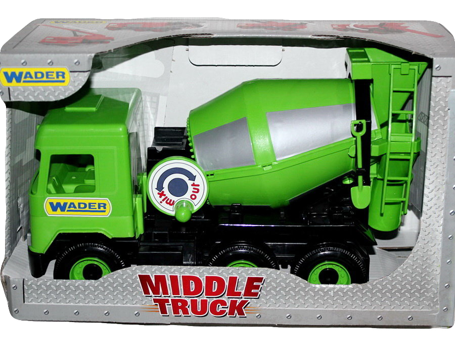 Бетонозмішувач «Middle truck» світло-зелений, 27х44х19 см, у коробці, ТМ Тигрес