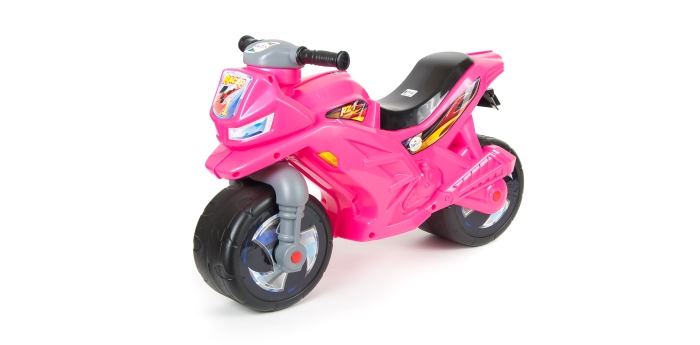 Мотоцикл 2-колісний 68х28,5х47 см з максимальним навантаженням до 20 кг, рожевий, ТМ Оріон