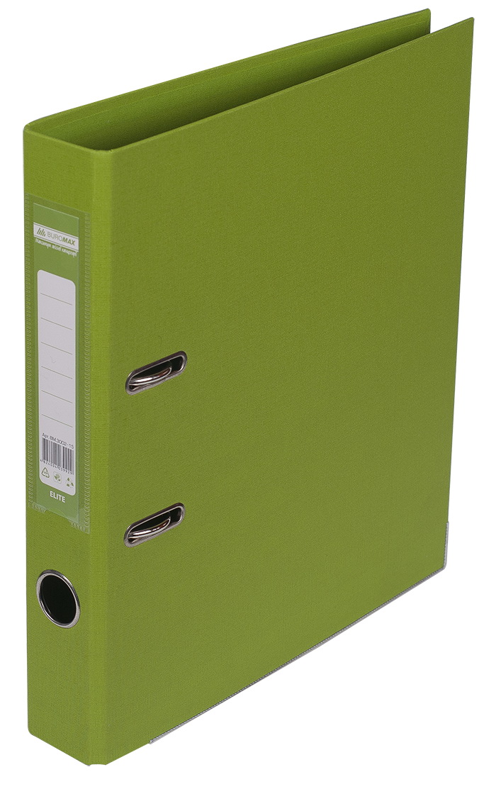 Папка-реєстратор «ELITE» А4 двостороння збірна 50 мм PP салатова, ТМ JOBMAX