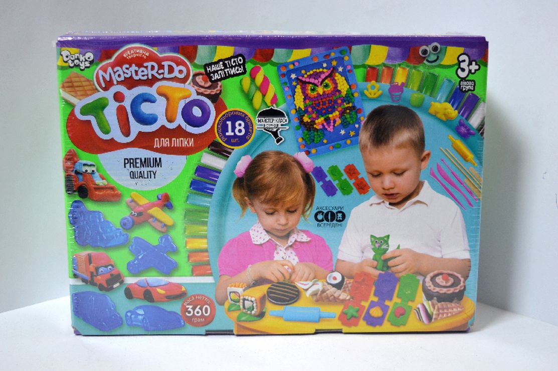 Набір тіста для ліплення «Master Do» на 18 кольорів, у коробці 26х19х7,5 см, ТМ Данко Тойс