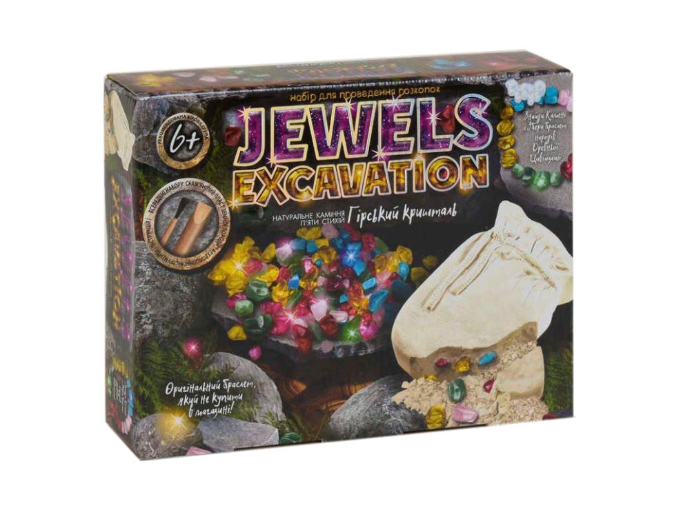 Набір для проведення розкопок «Камені. JEWELS EXCAVATION», у коробці 50х23х18 см, ТМ Данко Тойс