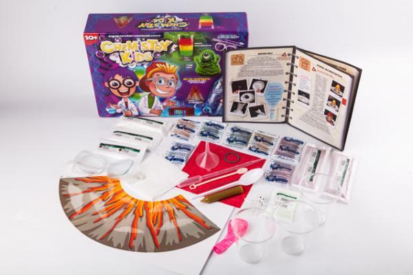Набір для проведення дослідів «CHEMISTRY KIDS», в асортименті, у коробці 34х9х22 см, ТМ Данко Тойс