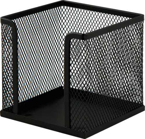 Бокс для паперу 100х100х100 мм металевий чорний, ТМ Buromax