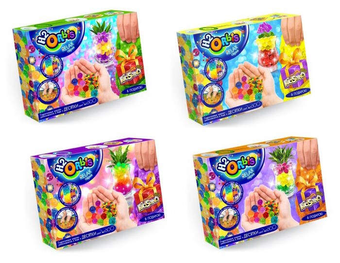 Набір орбіз «RELAX BOX H2» та кінетичний пісок у подарунок, у коробці 13х9х2 ТМ Данко Тойс