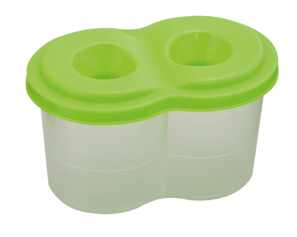 Склянка-непроливайка подвійна салатова, ТМ Zibi