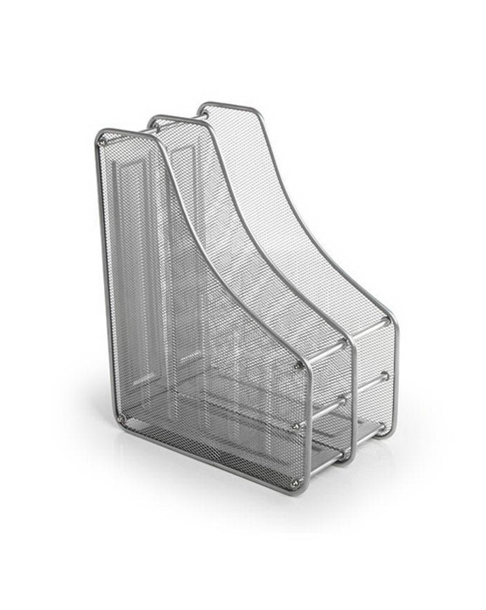 Лоток «Сітка» вертикальний металевий на 2 відділення сріблястий, ТМ J.Otten