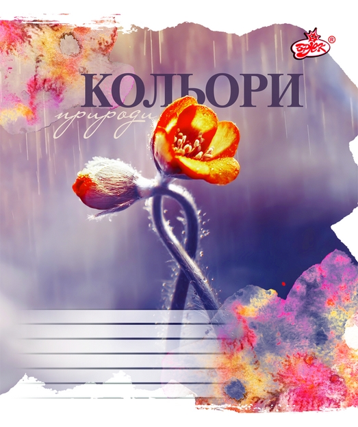 Зошит на 96 аркушів у лінію «Кольори», ТМ Brisk