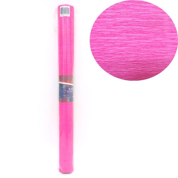 Гофро-папір 150 % 50х200 см 95 г/м2, яскраво-рожевий, TM J.Otten