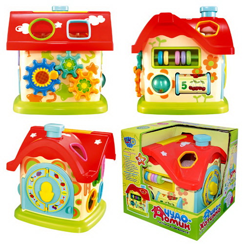 Іграшка сортер «Будиночок» логіка, в коробці 21х20х19 см