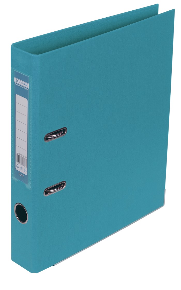 Папка-реєстратор «ELITE» А4 двостороння збірна 50 мм PP блакитна, ТМ Buromax
