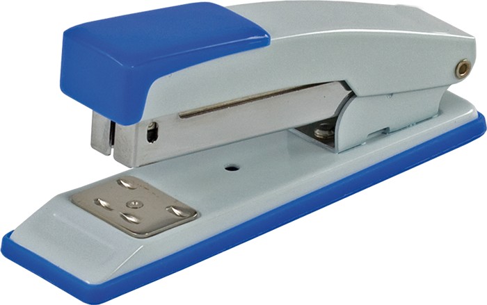 Степлер до 20 аркушів металевий синій під скобу № 24, 26, ТМ Buromax