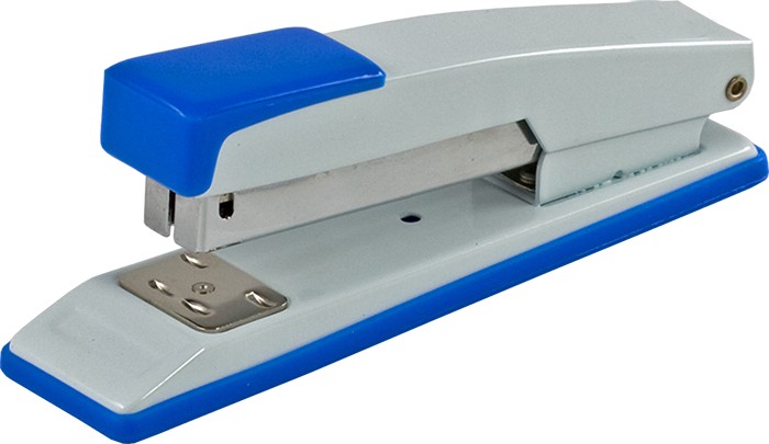 Степлер металевий до 20 аркушів під скобу № 24,26 синій подовжений, ТМ Buromax