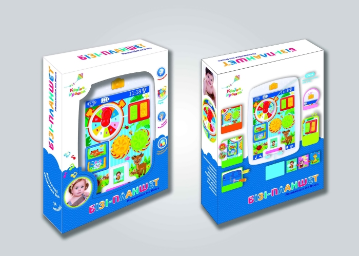 Планшет навчальний, музичний, на батарейці, у коробці 19х4,5х25 см