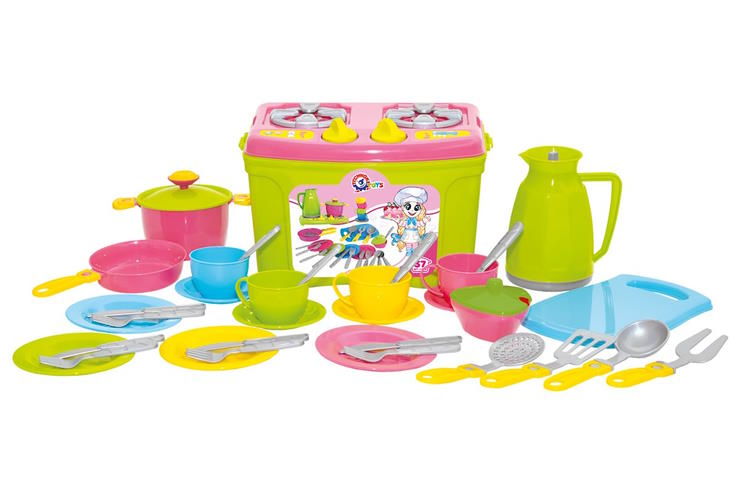 Набір посуду «№9» з 37 елементів, у валізі 26х18х19 см, ТМ Технок