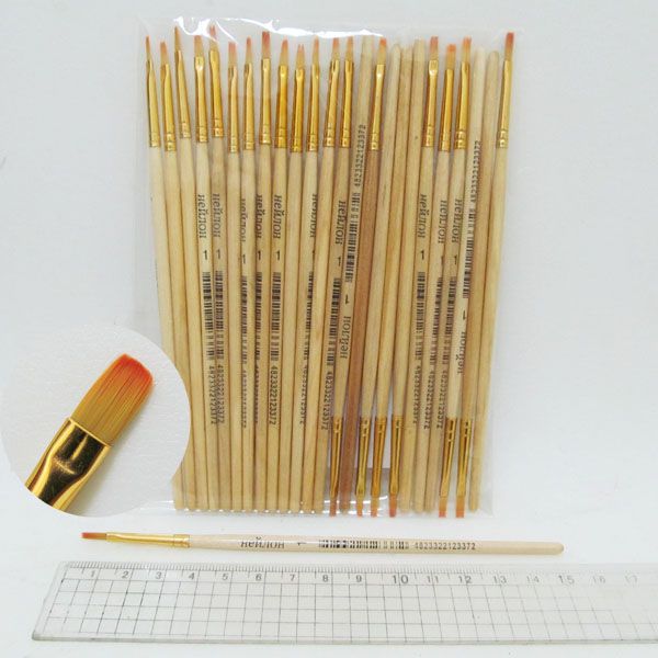 Пензлик нейлоновий плаский № 1, ТМ J. Otten