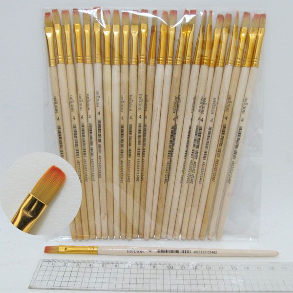 Пензлик нейлоновий плаский № 4, ТМ J. Otten