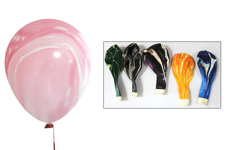 Кульки повітряні 30 см, мраморні, різні кольори, 100 шт. в уп.