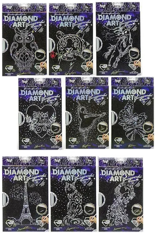 Набір креативної творчості «DIAMOND ART», в асортименті, у коробці 23х32 см, ТМ Данко Тойс