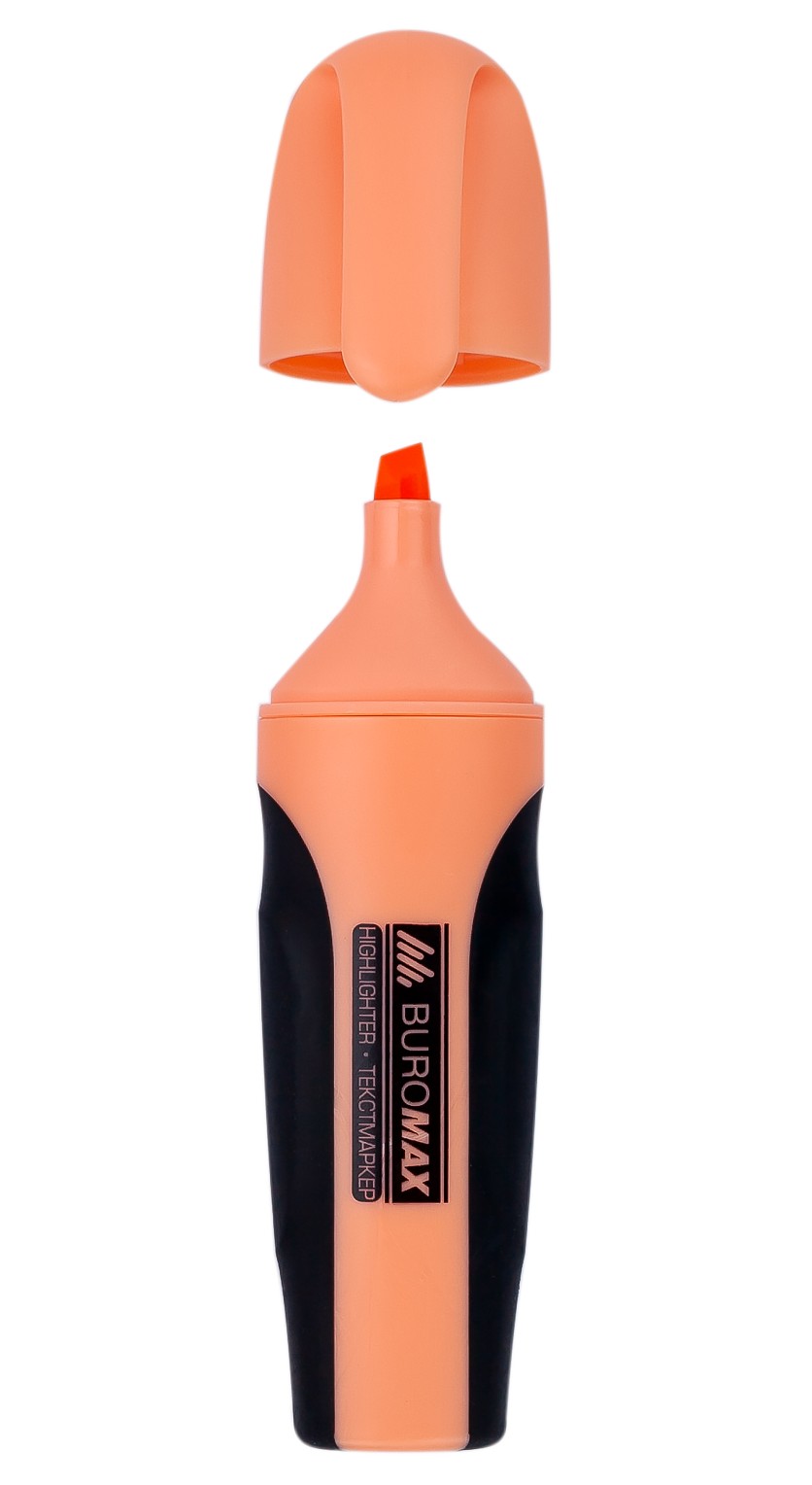 Маркер текстовий пастельний персиковий, ТМ Buromax