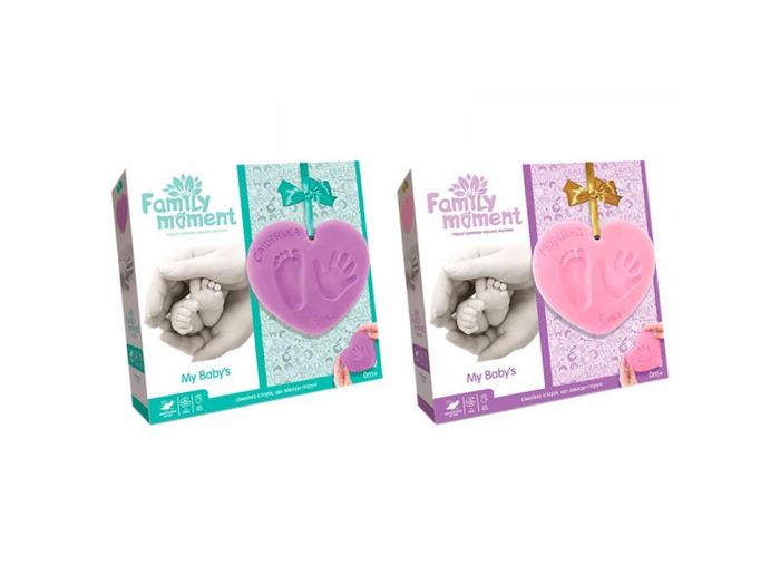 Набір для творчості «Бебі Ніжка і Долонька. FAMILY MOMENТ», в асортименті, у коробці 18,5х18,5х14 см, ТМ Данко Тойс