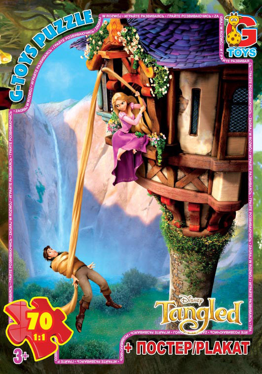 Пазли 70 елементів «Рапунцель» ТМ G-Toys