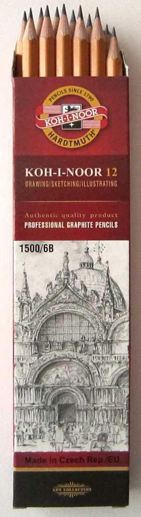 Олівець графітний без гумки 6В, ТМ Koh-i-Noor