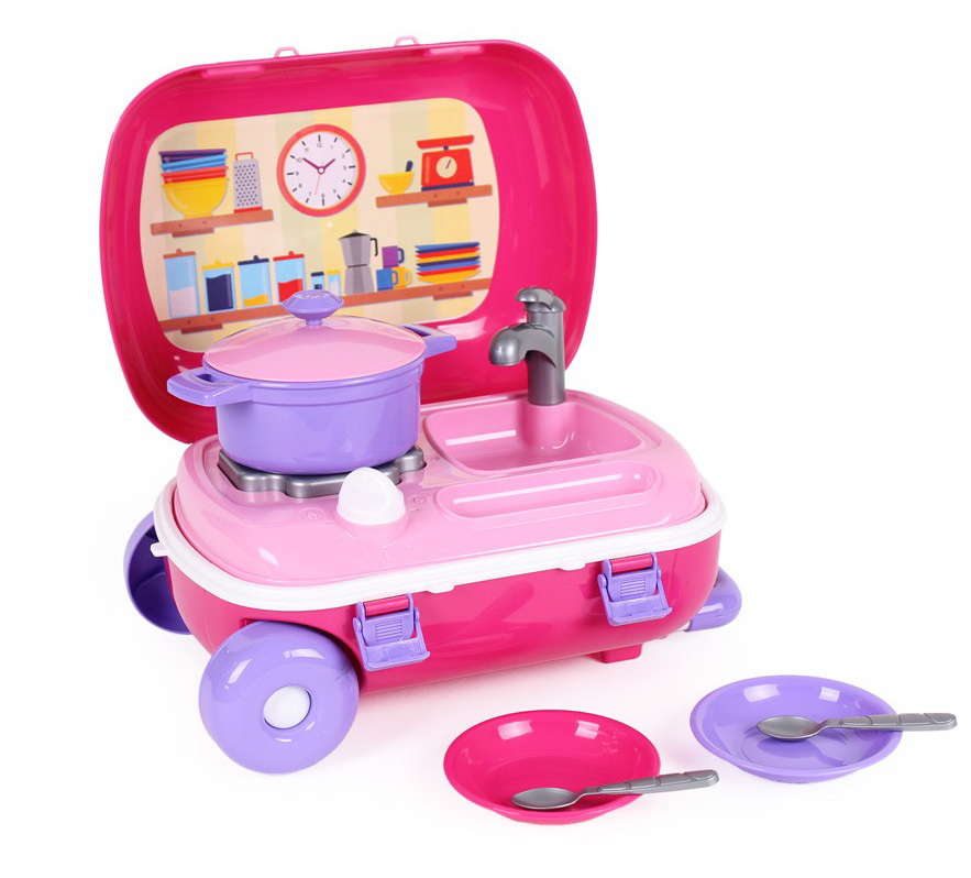 Набір «Кухня» з набором посуду з 9 предметів, у валізі 34,5х26х16 см, ТМ Технок