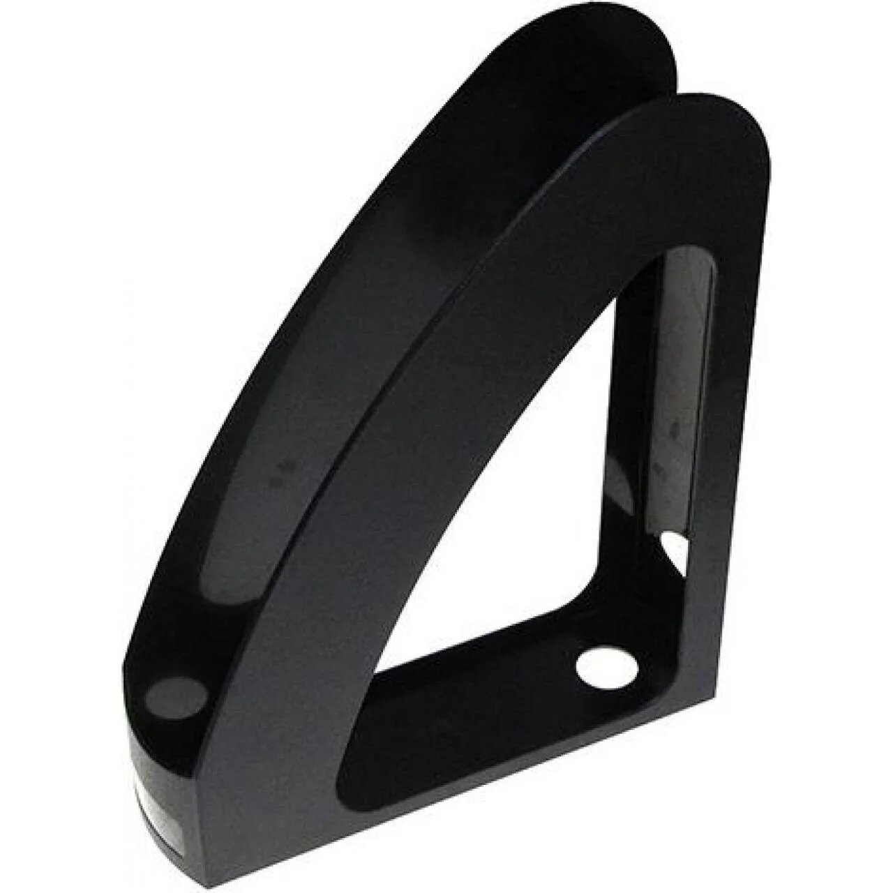 Лоток «Веселка» вертикальний пластиковий з передньою стінкою чорний, 300х230х80 мм, ТМ Economix