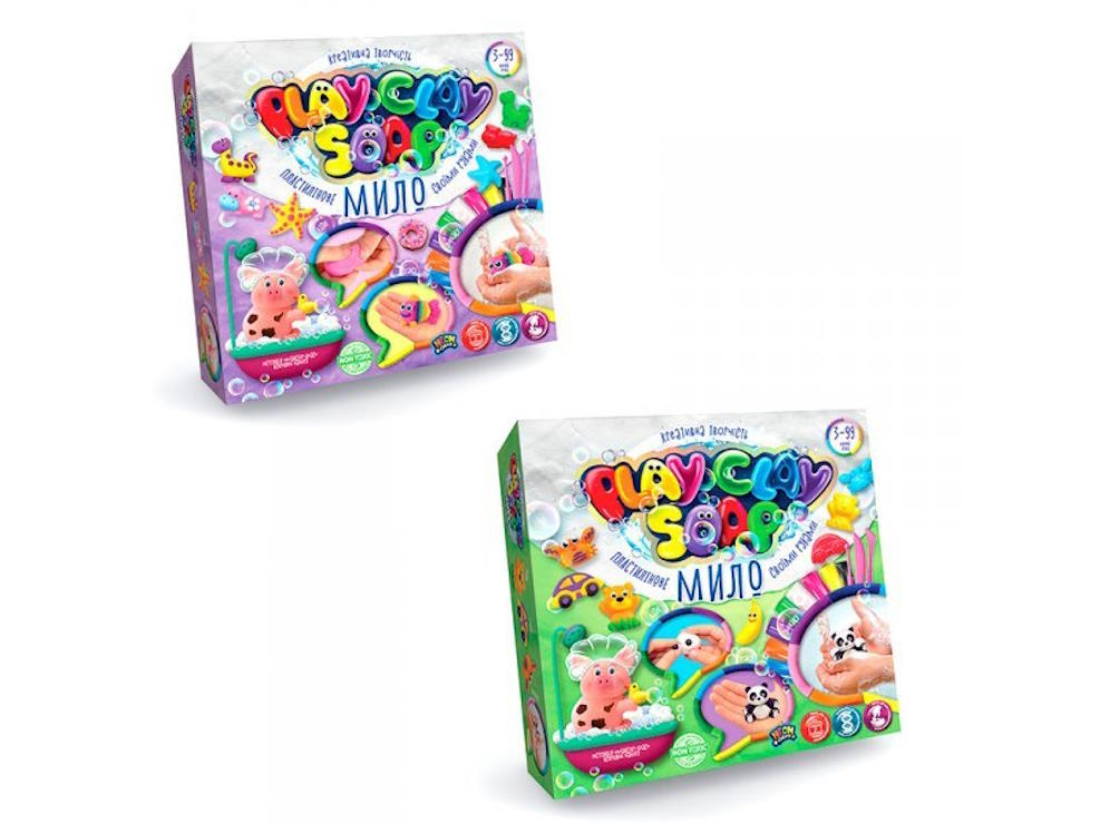 Набір пластилінового мила «PLAY CLAY SOAP» великий, у коробці 18,5х4х18,5 см, ТМ Данко Тойс